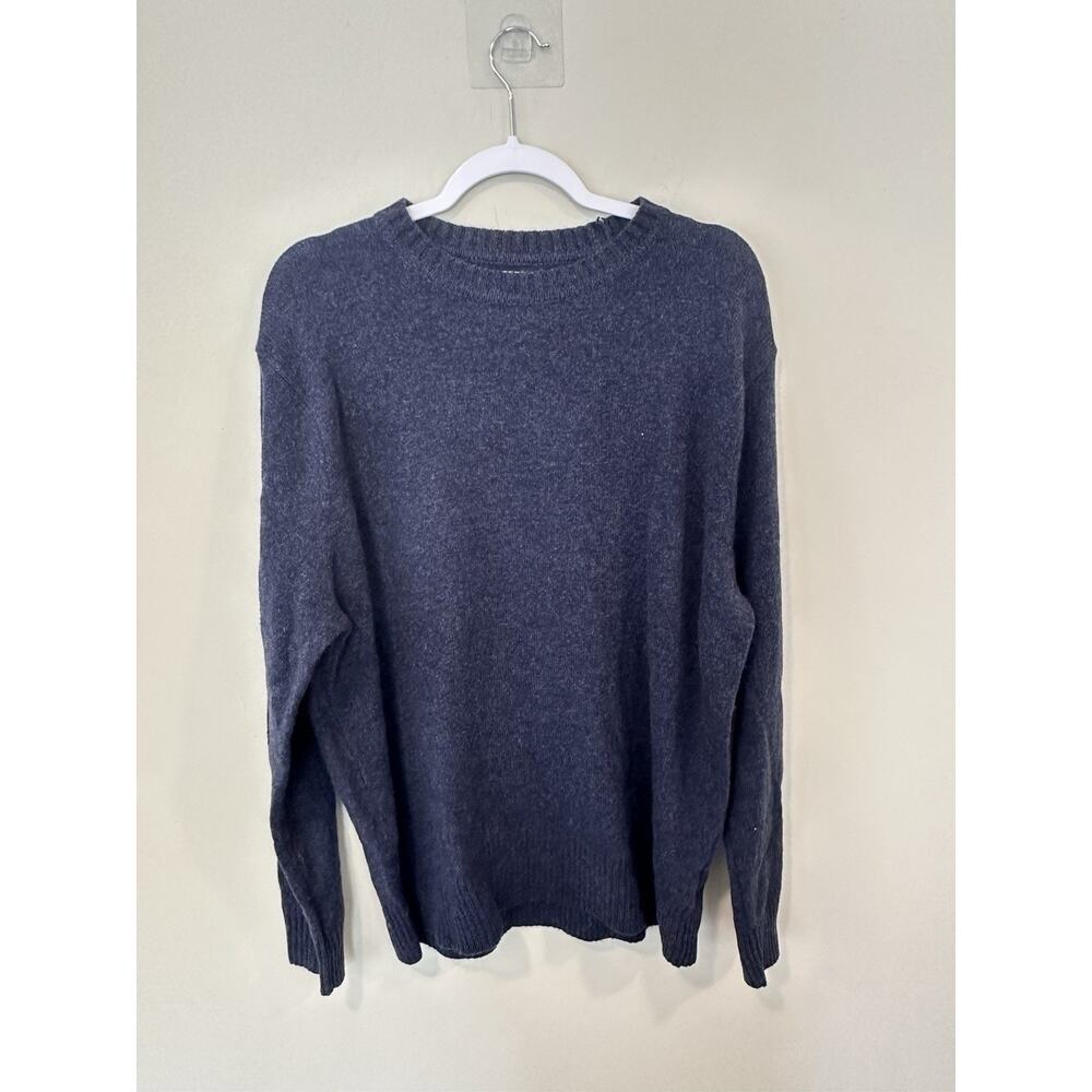J Crew Rugged Merino Mens Crew Neck Knit Wool Blend Sweater XL 2206